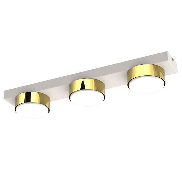 Stropní Svítidlo Stropní Svítidlo Led Loft GX53 Světlý Kašmír Lišta Zlatá 3 body