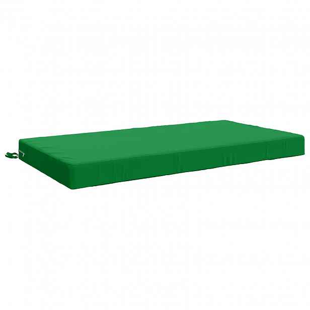 vidaXL Polštář na sedák SOEST 100% polyester Zelená 120 x 60 x 10 cm