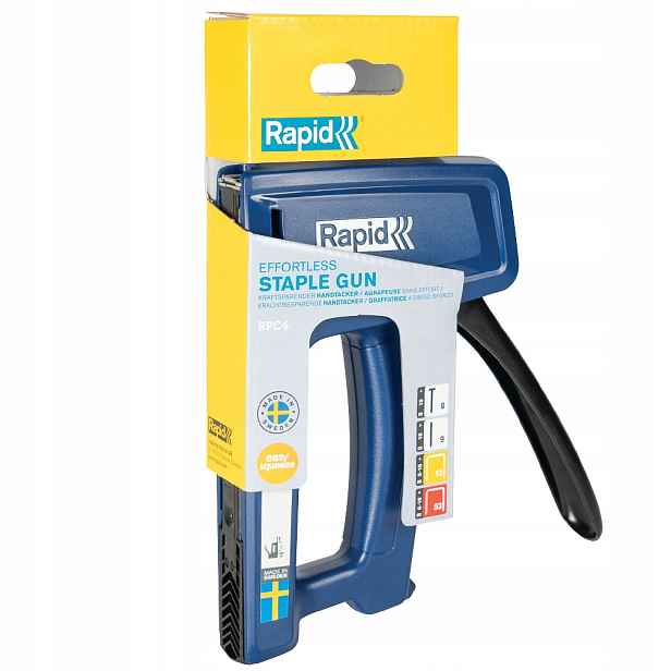 Ruční sešívačka na sponky 13 53 a tyčinky RPC4 Energy Saving, lehká práce