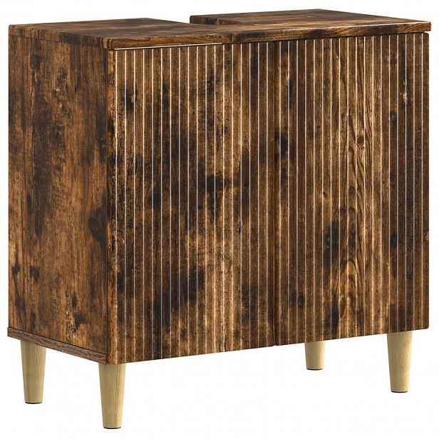 vidaXL Skříňka pod umyvadlo ARNHEM Kouřový dub 59,5 x 31,5 x 59 cm