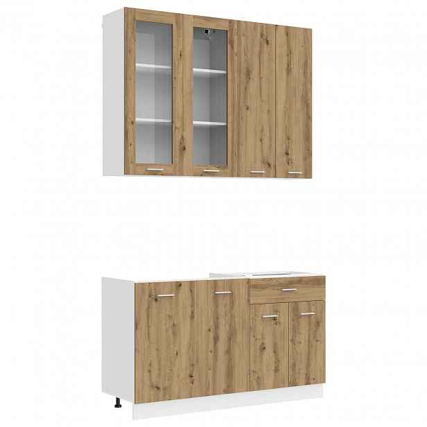 vidaXL Kuchyňská jednotka LYON 4 ks Dub artisan Kompozitní dřevo