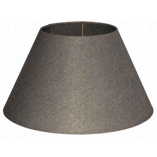 Elegantní stínidlo E27 S Ohrnovacími Okraji, kužel 40 cm, staré zlato Prato