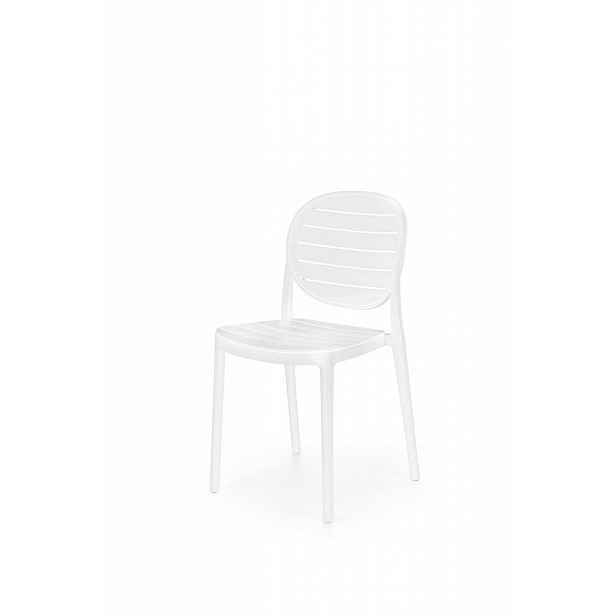 Stohovatelná židle K529 Halmar Bílá