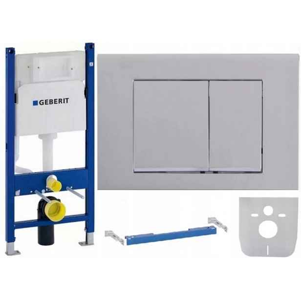 Wc stojan Geberit Duofix Basic UP100 Držáky Tlačítko Alto Chrom Mata