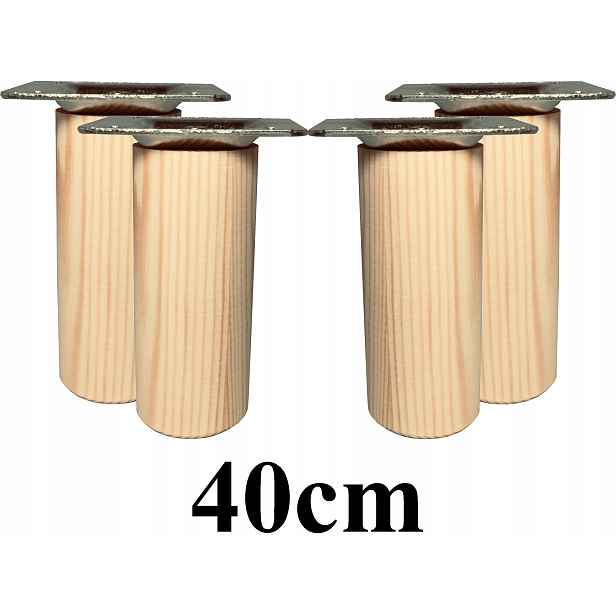 Dřevěné Nožky soustružené 40 cm, sada 4 plechy
