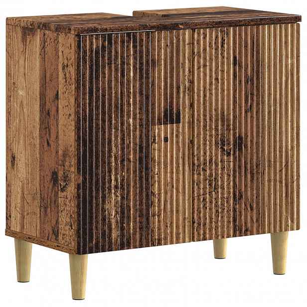 vidaXL Skříňka pod umyvadlo ARNHEM Staré dřevo 59,5 x 31,5 x 59 cm
