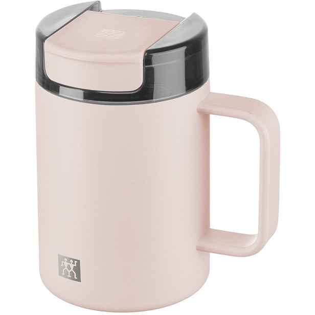Zwilling Nerezový termohrnek s ouškem Thermo Plus, 0,38 l, růžový 1034347