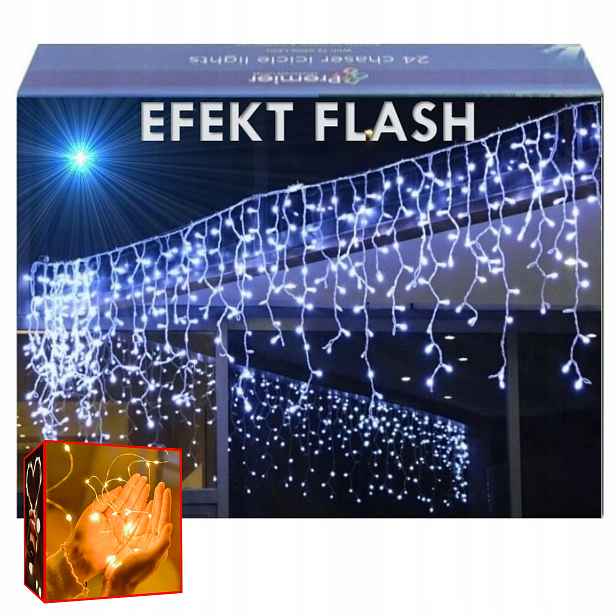 Rampouchy 300 Led Venkovní Osvětlení IP44 Pevná Flash