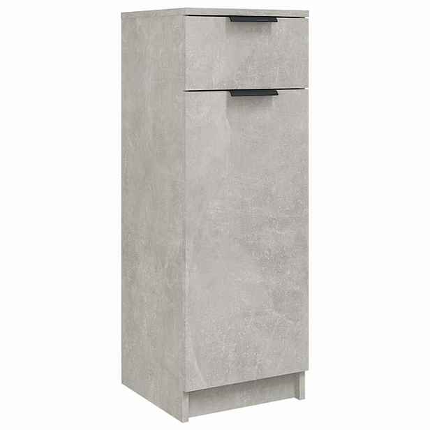 vidaXL Koupelnová skříňka betonově šedá 32x34x90 cm kompozitní dřevo