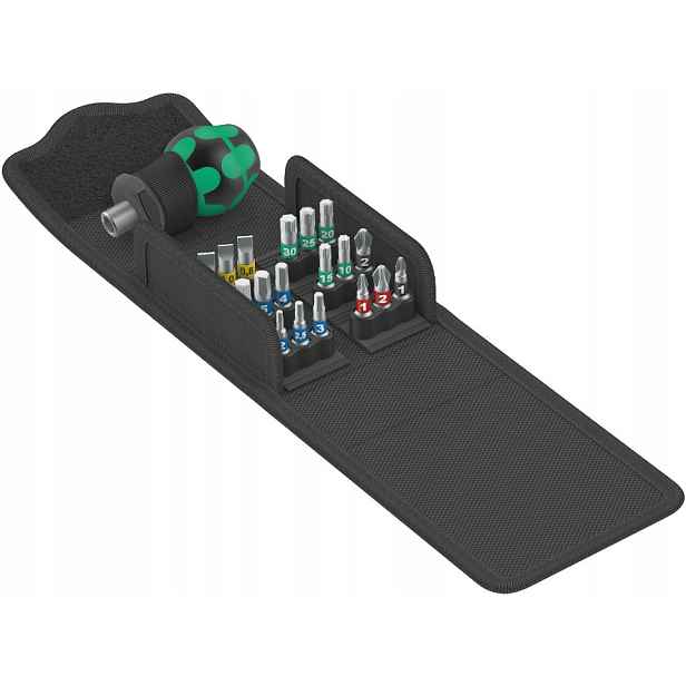 Wera 05057471001 Šroubovák Krátký Kraftform Kompakt 19KS Stubby 1