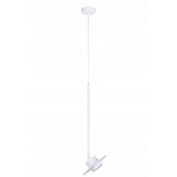 Závěsná lampa bílá kulatá 20 cm pohyblivá do kuchyně minimalistická Sigma