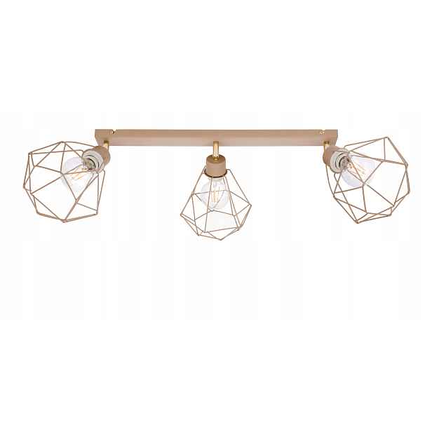 Závěsná Stropní Lampa Stropní Svítidlo Lustr Pohyb Diamant 3x E27 Kašmír béžová ecru