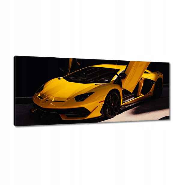 Obrazy 100x40 Žluté sportovní auto
