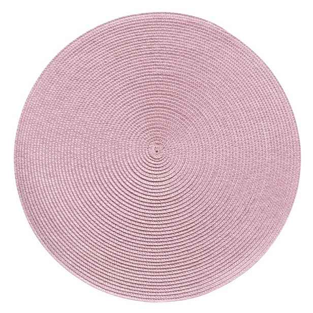Prostírání kulaté SPLOT pudrová růžová Ø 38 cm Mybesthome
