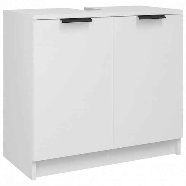 vidaXL Koupelnová skříňka bílá 64,5 x 33,5 x 59 cm kompozitní dřevo
