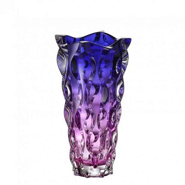 Bohemia Váza Samba 305 mm fialovo-modrá Violet Blue