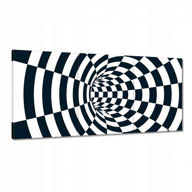 Obrazy 180x90 Abstrackja černobílá