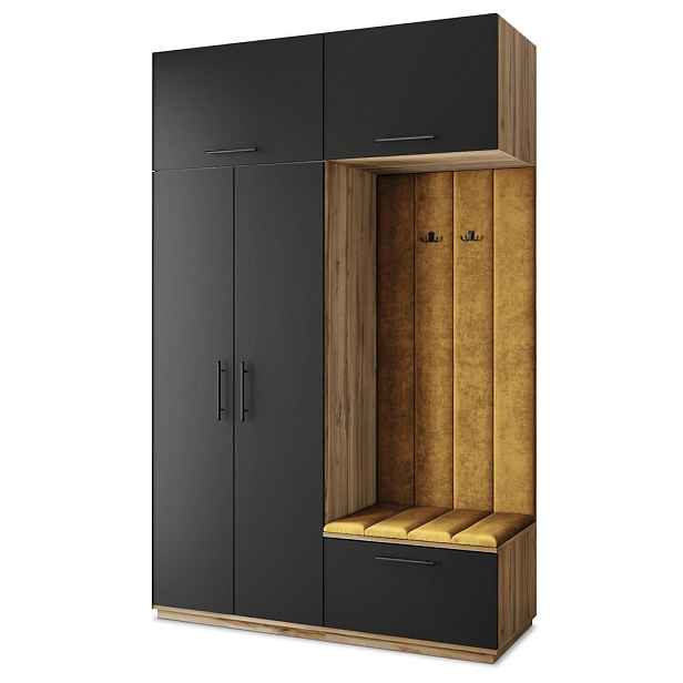 MASSENO MODERNÍ PŘEDSÍŇOVÁ SESTAVA REMA, 150/240/60 cm, dub Wotan
