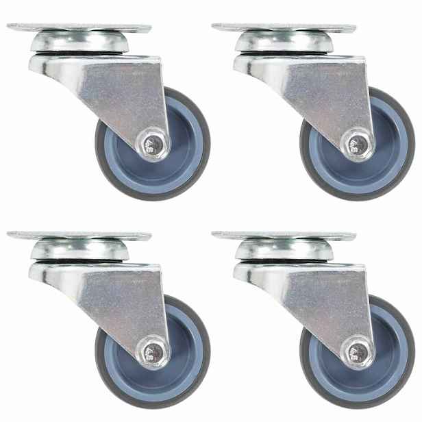 vidaXL Dvojitá otočná kolečka 4 ks 50 mm