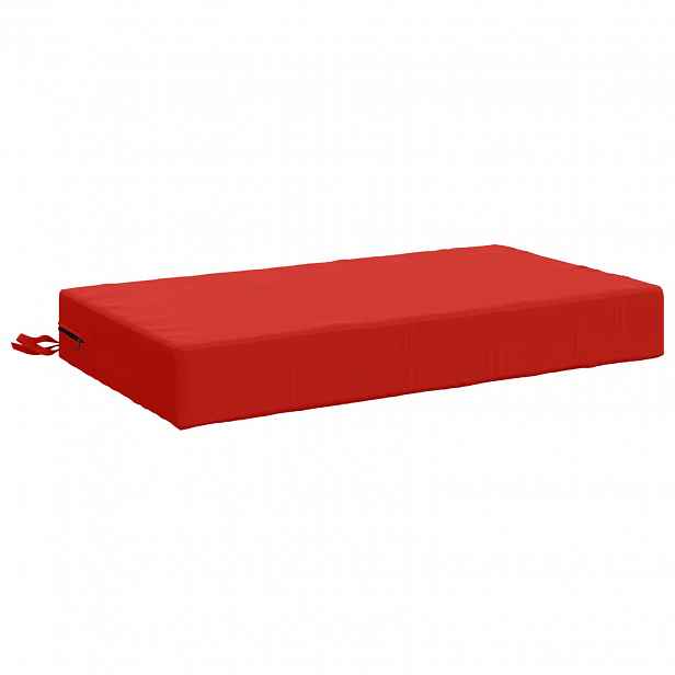 vidaXL Polštář na sedák SOEST 100% polyester Červená 70 x 40 x 10 cm