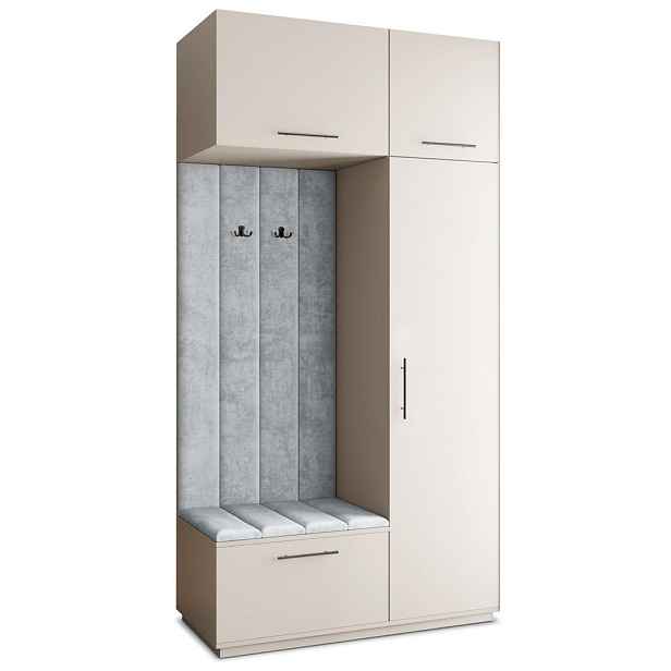MASSENO MODERNÍ PŘEDSÍŇOVÁ SKŘÍŇ REMA, 120/240/60 cm, kašmírová