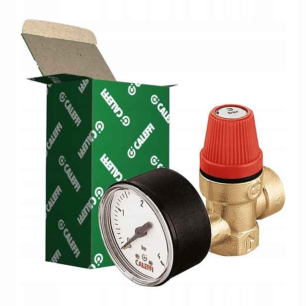 Bezpečnostní Ventil S Manometrem Caleffi 1/2 8 Bar
