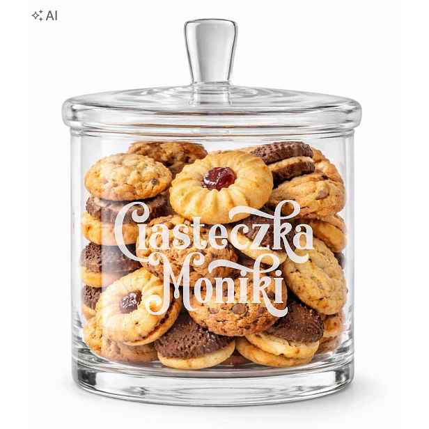 Bonboniéra s víkem s gravírováním 20 x 14 cm Zásobník na sladkosti a sušenky