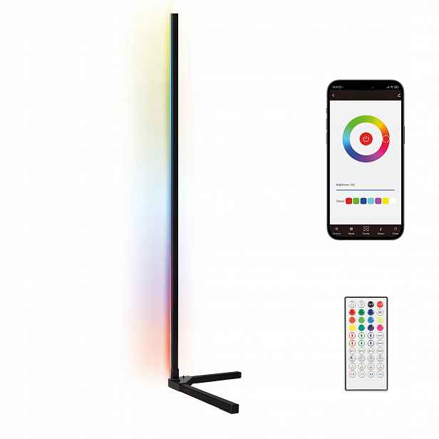 Ksix rohová lampa, 140cm, 12W, 450lmn, Rgbwic, Dálkové ovládání