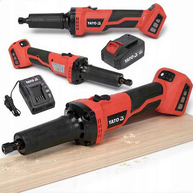 Set Přímá Bruska 18V 4AH Akumulátor Yato YT-82824