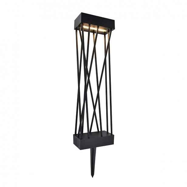 Solární Led zahradní lampa Spido černá Lutec