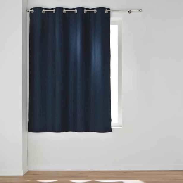Tmavě modrý zatemňovací závěs 140x180 cm Crepuscule – douceur d'intérieur