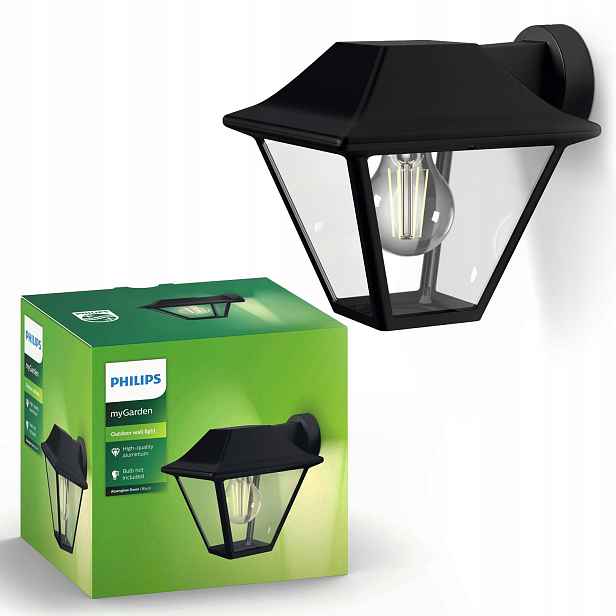 Zahradní Led lampa Fasádní nástěnné svítidlo Alpenglow E27 IP44 Lucerna Philips