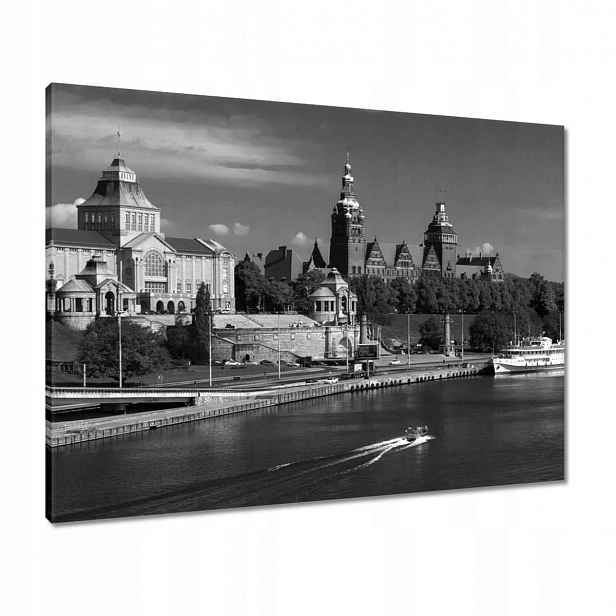 Obrazy 80x60 Černobílé Štětín