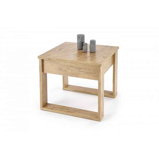 HALMAR Odkládací stolek NEA SQUARE 60 cm dub wotan