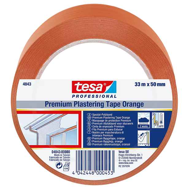 Páska maskovací PVC Tesa 4843 50 mm/33 m