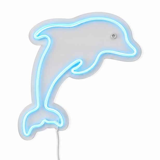 Neonová Led lampička Delfín na zeď do dětského pokoje v barovém obchodě, dekorace