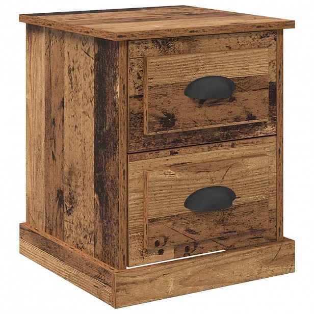 vidaXL Noční skříňka Staré dřevo 39 x 39 x 47.5 cm Kompozitní dřevo