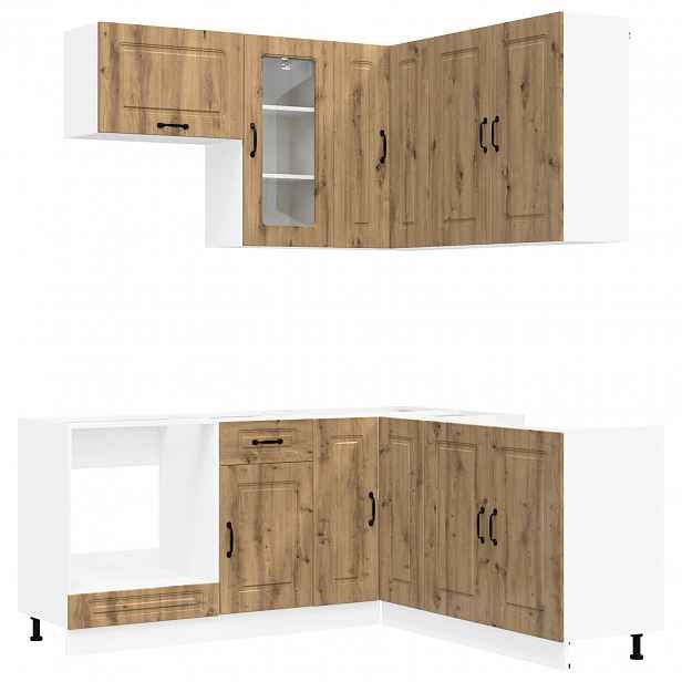 vidaXL Kuchyňská jednotka KALMAR 8 ks Dub artisan Kompozitní dřevo