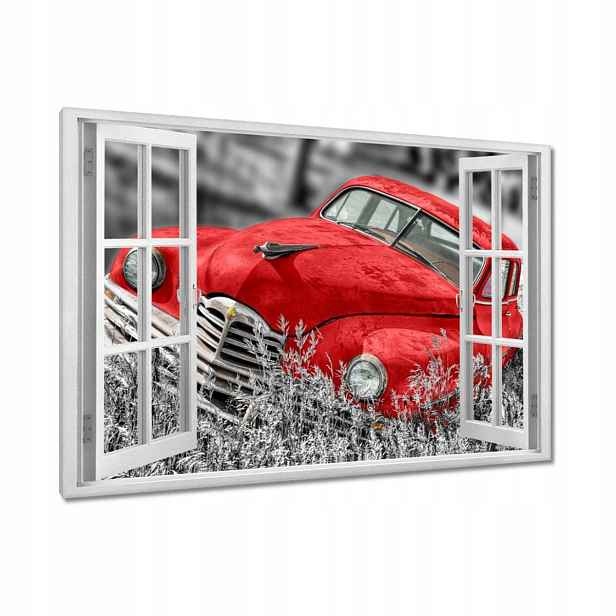 Obrazy 90x60 Červené staré auto