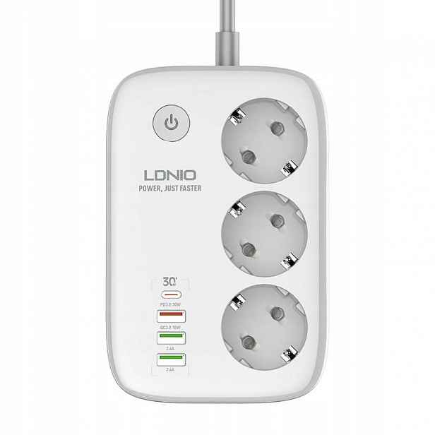 Inteligentní zásuvková lišta Wi-Fi Ldnio 2500 W