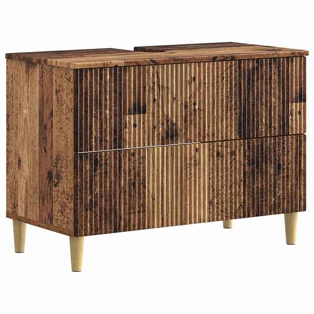 vidaXL Skříňka pod umyvadlo ARNHEM Staré dřevo 82 x 41 x 59 cm