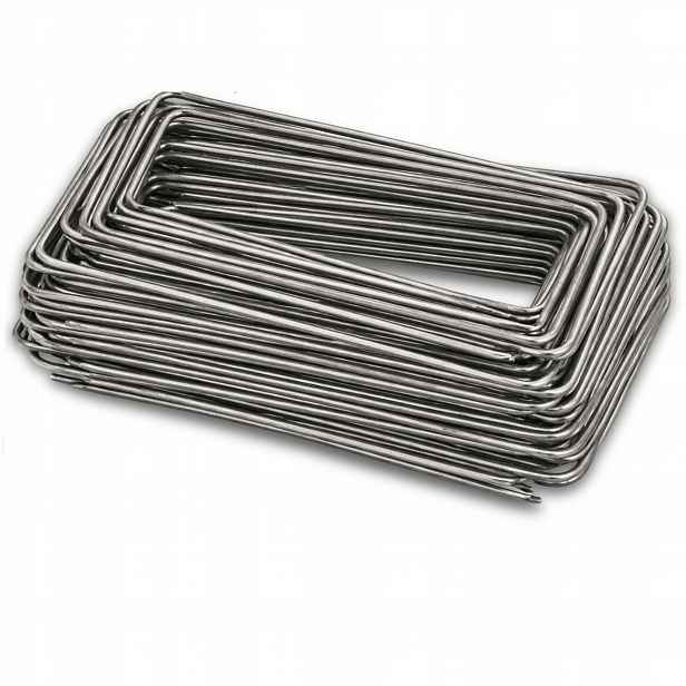 Metalové Kolíky 500ks Kotvy Kolíky Premium Agrotextilie 10x50