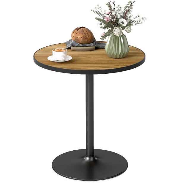 OKWISH JÍDELNÍ stůl 70/70/76 cm dubový z dřeva kulatý pro 2 až 4 osoby