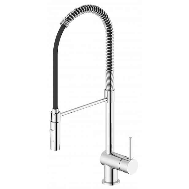 Sapho - Dřezová baterie Moovan, s flexibilním ramenem a sprškou, chrom FF125