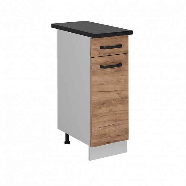 Vicco SPODNÍ SKŘÍŇKA KUCHYŇSKÉ LINKY R-Line Zlatý mocný dub 30 cm PD Antracit