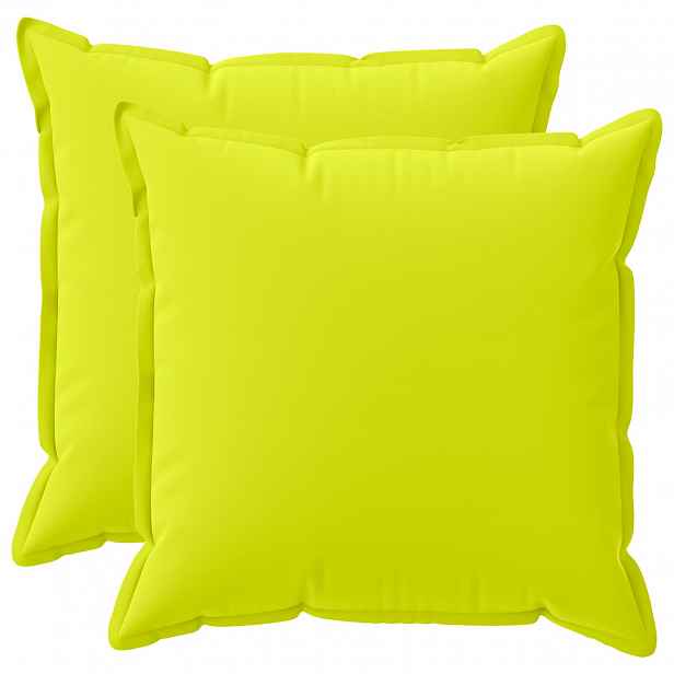 vidaXL Povlak na polštář 2 ks HOUTEN Jasně zelená 55 x 55 cm Polyester