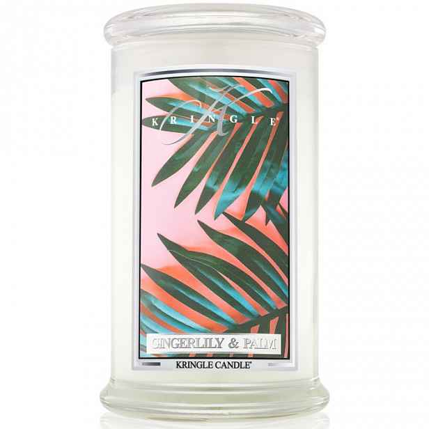 Kringle Candle Gingerlily And Palm velká dvouknotová vonná svíčka 623 g