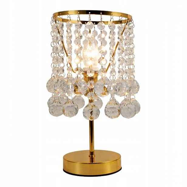 Stolní lampa na komodu do obývacího pokoje Glamour Reality London Crystal