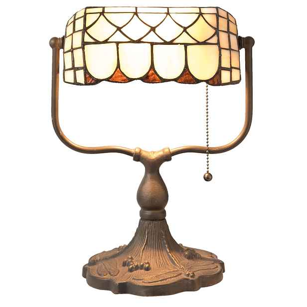 Stolní lampa Tiffany Tricia - 26*21*37 cm E27 / Max 60W Clayre & Eef
