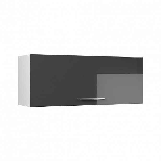 Vicco VĚŠÁK NA STĚNU Fame-Line, Antracitový vysoký lesk/Bílá, 100 cm
